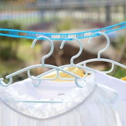 8m antislip waslijn - Winddicht en stabiel - Nylon - Eenvoudig te installeren - Geschikt voor binnen- en buitengebruik - Blauw — thumbnail 4