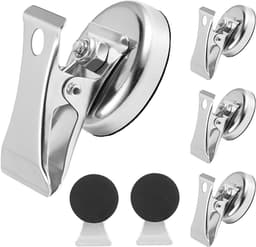 Magneetische Clips van Roestvrij Staal voor Keuken, Kantoor en School - Set van 6 Stuks — thumbnail 1