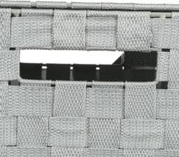 5Five Wasmand gevlochten Rotan - grijs - 57 liter - 33 x 33 x 53 cm - met deksel — thumbnail 4