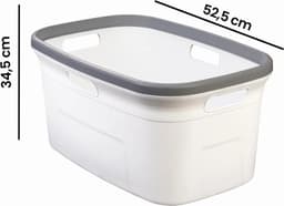 Motek® - Deluxe Wasmand - 45 l - Heupwasmand - Roze - Poeder — thumbnail 2