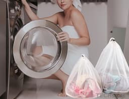 Waszak voor delicaat wasgoed - wastas voor lingerie en bh's - 31 x 23 cm — thumbnail 2