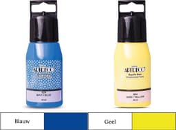 Artdeco 3D Dimensionale Verf Set – 2x50 ml – Geel & Blauw – Geschikt voor Stof, Glas, Keramiek, Karton, Metaal, Papier & Steen – 3D Liner Textuur- en Reliëfschilderen Dimensional Paint — thumbnail 1