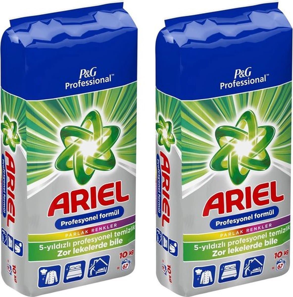 Ariel - Professional - Waspoeder Regular & Color - 10kg+10kg Totaal 20kg — afbeelding 1