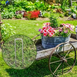 Set van 50 grondankers voor tuin, onkruiddoek en tenten - 150/200 mm x 40 mm x 2,5 mm, stevige U-vormige haringen voor optimale stabiliteit — thumbnail 3