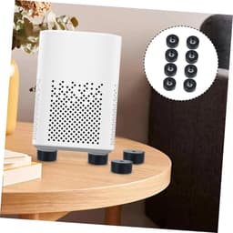 Luidspreker Isolatie Voeten - Versterker Pads Rubberen Voetjes - Audio Verbetering - Sterke Trillingsabsorptie - 38x20mm - Zwart — thumbnail 4