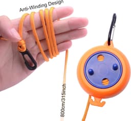 Camping Waslijn - Reis Waslijn - Kleding Drogen - Intrekbaar Touw - 8 Meter - Lijn met Clips — thumbnail 4