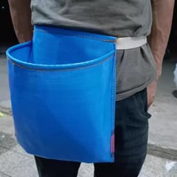Oogst Schort - Fruitopslag Zak - Fruit Verzamelen - Waterdicht Nylon - Groot 50x50cm - Blauw — thumbnail 3