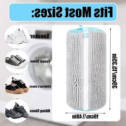 Pockets voor schoenen in de wasmachine, microvezel, 360° bescherming, herbruikbaar, ideaal voor sportschoenen en sneakers — thumbnail 4
