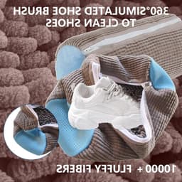 Schoenwaszakken Set van 2, Ademende Chenille Schoenreiniging, Waszak voor Wasmachine en Drogen, Perfect voor Sneakers en Sportschoenen — thumbnail 3