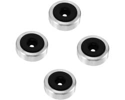 Antivibratie Voetjes - Speaker Pads - Geluid Verbeteren - Schokabsorberend Ontwerp - 4 stuks - Zwart
