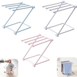 3 stuks opbergrek - handdoekrek - sleutelhangerrek - droogrek - afdruiprek - opvouwbaar - opbergaccessoires - geschikt voor keuken, slaapkamer, badkamer (meerdere kleuren, 25,5*16 cm) — thumbnail 1
