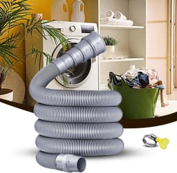 Afvoerwaterslang - Verlengset Caravan - Recreatief Gebruik - Verstelbare Adapter - 3 tot 5 Meter - Grijs — thumbnail 5