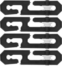 Waslijnspreider set - Katrol accessoires - Was buiten drogen - Modulair ontwerp - 15 cm - Zwart — thumbnail 1