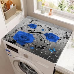 Wasmachine Droger Mat - Apparaat Beschermer - Vocht Absorberen - Antislip Rubber Onderkant - 50x60cm - Donkergrijs — thumbnail 1