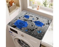 Wasmachine Droger Mat - Apparaat Beschermer - Vocht Absorberen - Antislip Rubber Onderkant - 50x60cm - Donkergrijs