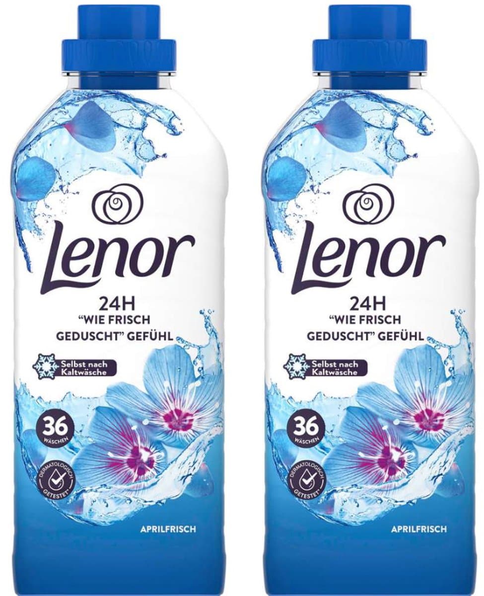 Lenor Aprilfris - Wasverzachter - Multipack - 1512ml (2x756ml) - 72 Wasbeurten (2x36) — afbeelding 1