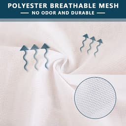 Dailygoods- Waszak - 3 Stuks - Herbruikbare Mesh Waszak met Trekkoord - Fijn Net - Lichtgewicht Polyester - Slijtvast en Ademend - Waszakken — thumbnail 3