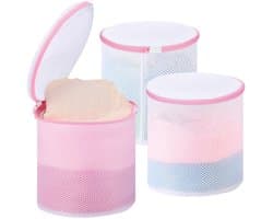 NTHProducts - Bra-waszakken - Wasnet voor beha's - Reusable en handig - 18 x 20 cm - Ondergoed en sokken - Perfect voor delicate was