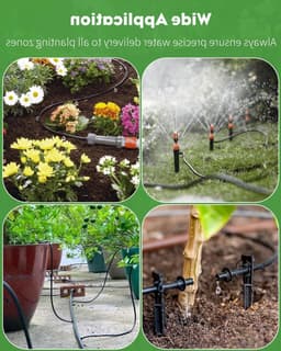 30M Drip Pipe 4-6MM, Lege Distributiepijpen voor Drip Irrigatiesystemen, Zwarte PVC Micro Drip Lijn voor Tuinbewatering, Drip Irrigatie Onderdelen en Tuinaccessoires — thumbnail 4