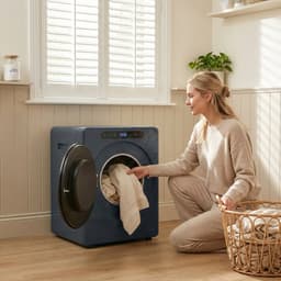 HOMCOM Wasdroger-Roestvrij staal, Staal-49L x 43B x 61H cm-Blauw — thumbnail 2