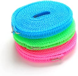 Reiswasrek - Waslijn touw - Kleding drogen - Elastisch en antislip - 5 meter - Willekeurig — thumbnail 5