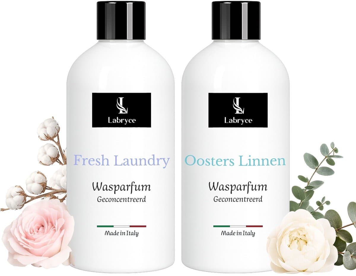 Wasparfum Duo 2 x 250 ml Labryce - Fresh Laundry & Oosters Linnen — afbeelding 1