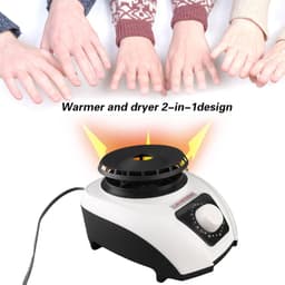 Dailygoods - Draagbare Elektrische Wasdroger - Energiebesparend - Compact formaat - Thuisgebruik - Krachtige 1200W - Ideaal voor kleine ruimtes — thumbnail 5