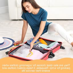 Set van 4 wasnetten voor delicate was - ademend fijn gaas - beschermt lingerie, sokken en babykleding - met rits - veilig voor wasmachine en droger — thumbnail 5