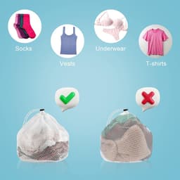 Dailygoody - Mesh Laundry Bags - Waszakken - Duurzaam en handig - 2 stuks - Voor kleding en delicate was - Bescherm je wasgoed — thumbnail 2