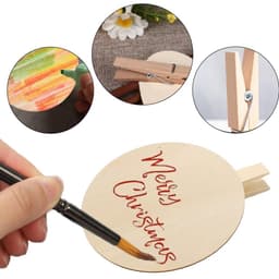 Dailygoods- Knijpers Miniatuur - Houten Knijpers - 50 Stuks - Ronde Klemmen - 5 x 5,8 cm - Duurzaam Hout - Houten Clips — thumbnail 4