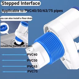 Store_9 - Afvoerbuis - 5-in-1 wasmachine afdichtring - veelzijdig - 40-75mm - siliconen afdichtplug - voor keuken en wasmachine - perfect voor afvo... — thumbnail 5