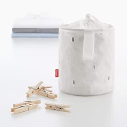 Wasknijpertas - Knijperzak Waslijn - Kleding Ophangen - Waterdicht Materiaal - 18 x 15 cm - Wit — thumbnail 4