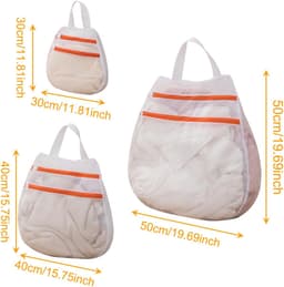 Cosensi- Waszak - Set van 3 - Polyester - Antislip - Waszakken voor wasgoed - Bescherming voor kleding - Afmetingen: 30x30/40x40/50x50 cm - Wasnet — thumbnail 5