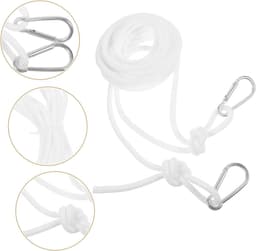 Waslijnen Voor Buiten - Draagbare Waslijn - Kleding Drogen - Winddicht Antislip - 5 Meter - Wit — thumbnail 5