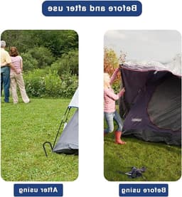 Duurzame grondankers en tentpinnen voor tuin, trampoline en schommel - 6 stuks van 30 cm — thumbnail 2
