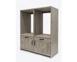 Wasmachine ombouw/kast steigerhout - Handgemaakt — afbeelding 1