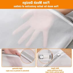 Set van 7 Duurzame Wasnetten voor de Wasmachine, Herbruikbare Reiszak, Bescherming voor Delicate Onderkleding, Lingerie en Sokken met Rits — thumbnail 5