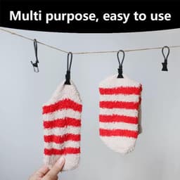 30 Stuks Handdoekclips Zwart - Stevige Hangers voor Keukendoeken en Theedoeken — thumbnail 2