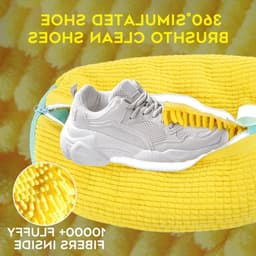 Set van 2 waszakken voor schoenen, wasmachine, met rits voor bescherming, herbruikbaar en duurzaam, ideaal voor efficiënt reinigen van sportschoenen en leren schoenen — thumbnail 3