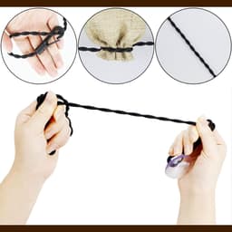 Waslijnen Set - Draagbaar Ophangsysteem - Drogen Buiten - Uitschuifbaar Mechanisme - 2 Stuks 3 Meter - Zwart — thumbnail 3