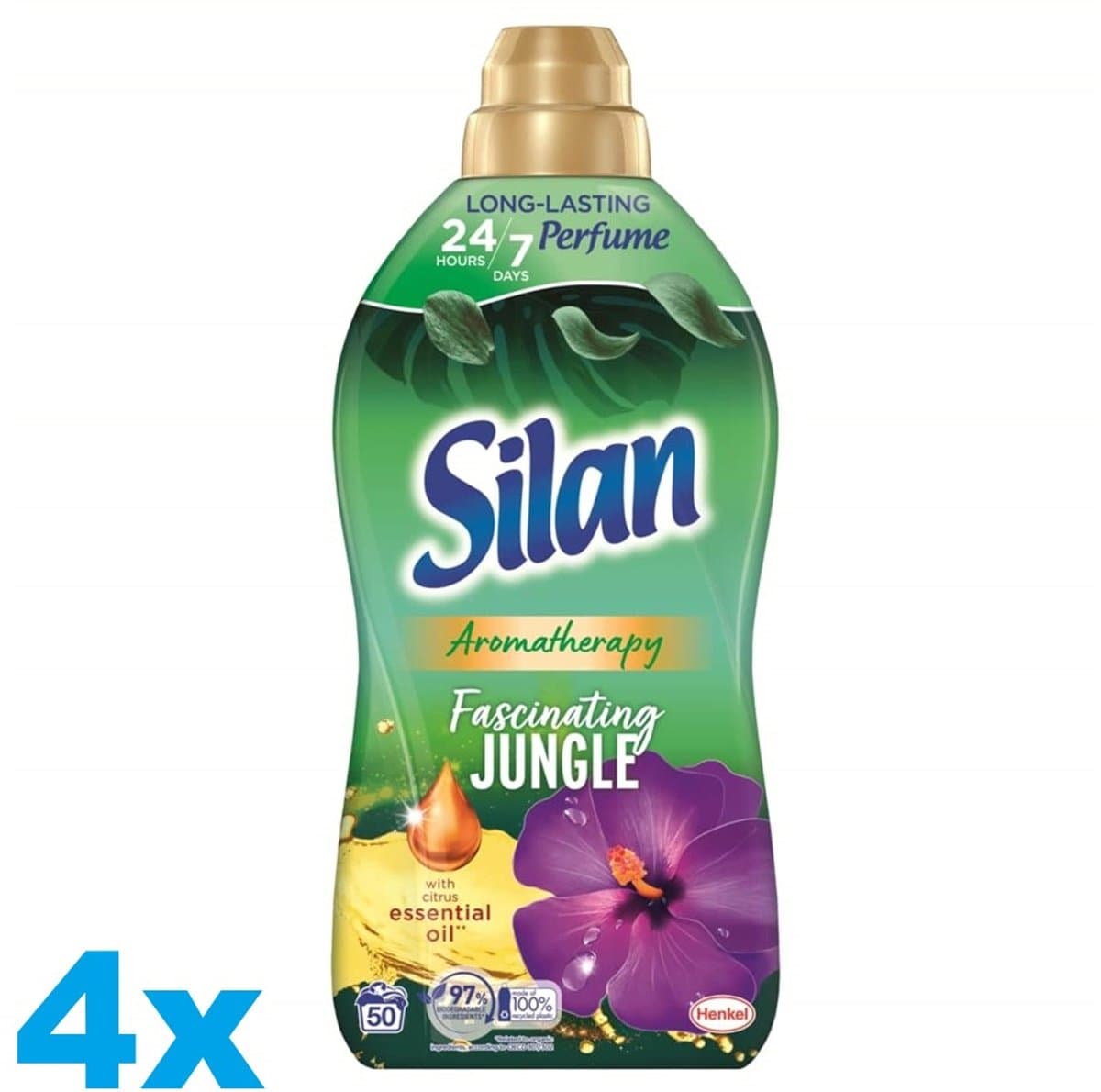 Silan - Wasverzachter - Fascinating Jungle - 48wb/1056ml x 4 — afbeelding 1