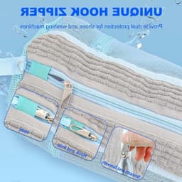 Schoenwaszakken met Rits - 2 Stuks voor het Wassen van Schoenen en Inlegzolen in de Wasmachine, Bescherming en Lintverwijdering — thumbnail 4