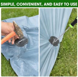 Allecto - Grondankers - 50 Stuks - Roestvrij staal - Tuin en Camping - Sterke bevestiging - Ideaal voor buitengebruik - Metalen ringen — thumbnail 5