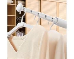 2-Pack Draagbaar Reis Droogrek - Uittrekbaar en Vouwbaar voor Binnen en Buiten, Ideaal voor Kamperen en Appartementen