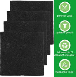 Compostfilters van Actieve Koolstof voor Keukenafval - 10 Stuks - Geurfilter voor Organisch Afval - Vierkant - 14 cm - Duurzaam en Milieuvriendelijk — thumbnail 2