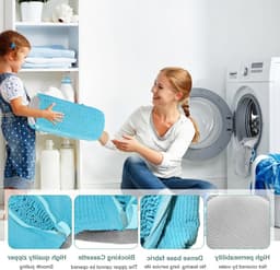 Waszak voor Schoenen met Ritssluiting, Geschikt voor Alle Schoenen en Maten, Ideaal voor de Wasmachine, Beschermt en Reinigt Schoenen Efficiënt — thumbnail 2