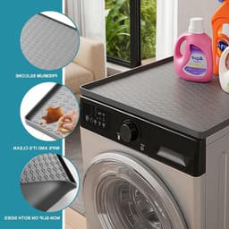 Waterdichte antislip vloermat 60 x 60 cm voor koelkast, wasmachine en gootsteen, siliconen lekbak voor huishoudelijke apparaten — thumbnail 3