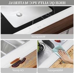 Flexibele PVC Plinten, 12M Zelfklevende Plinten, Zachte Plinten 50 x 20mm, Ideaal voor Keuken en Woonkamer, Makkelijk te Installeren en Onderhouden — thumbnail 2
