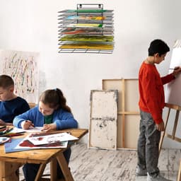 Droogrek voor klaslokaal - kunst droogrek met 12 planken - persoonlijk en praktisch — thumbnail 4