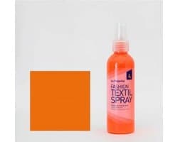 La Pajarita textielverf spray 100ml neon oranje voor knutselen.